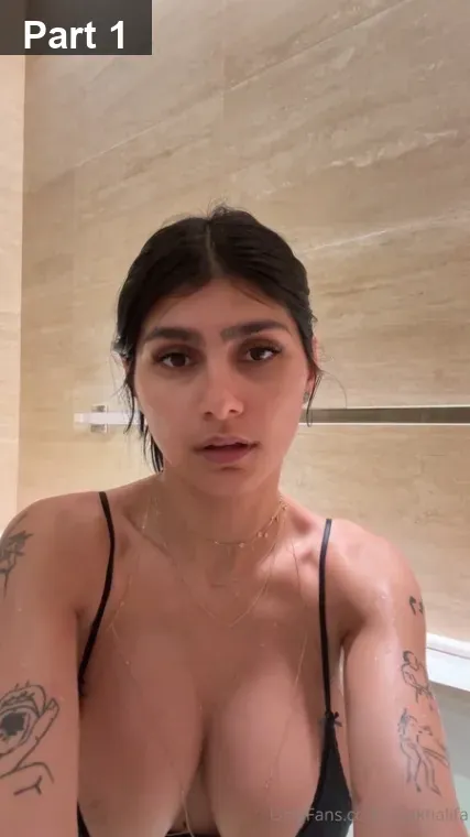 Arab Queen Mia Khalifa Topless While Preparing Breakfast and Taking a Shower ~ with Face – Part 1