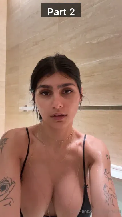 Arab Queen Mia Khalifa Topless While Preparing Breakfast and Taking a Shower ~ with Face – Part 2