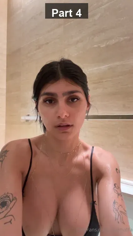 Arab Queen Mia Khalifa Topless While Preparing Breakfast and Taking a Shower ~ with Face – Part 4