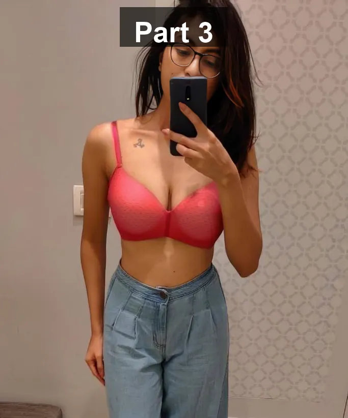 Beautiful Sexy Figure Glasses Girl Showing Her Big Tits And Pressing Them With Horny Moves Fully Nude – Part 3