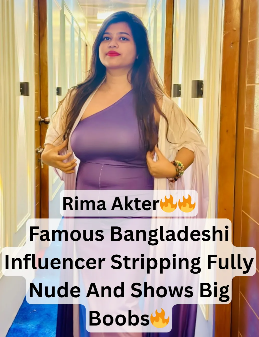 Famous Bangladeshi Chubby Influencer Rima Akter Stripping Fully Nude And Shows Her Big Juicy Boobs