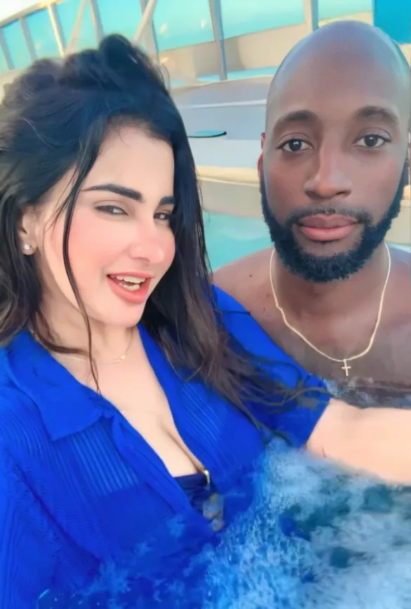 Famous model Meetii Kalherg Blowjob and Hard Fuck by Black Boyfriend