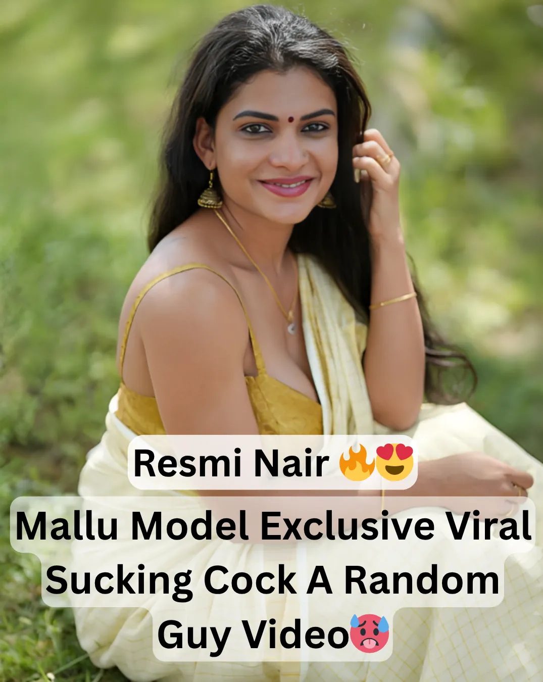 Famous Sexy Mallu Model And Influencer Resmi Nair Hard Sucking A Cock Of Random Guy With Deep throating