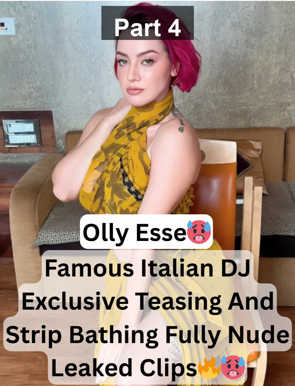 Famous Superhot Italian DJ Olly Esse Exclusive Viral Teasing And Strip Bathing Fully Nude Leaked Clips – Part 4