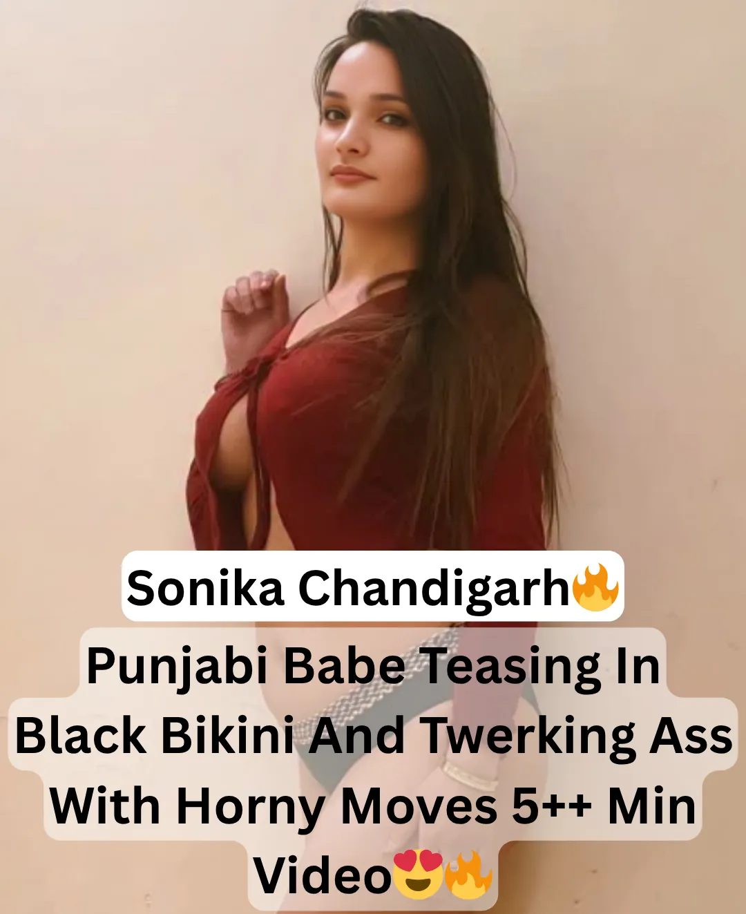Famous Supersexy Punjabi Babe Sonika Chandigarh Teasing In Black Bikini And Twerking Ass With Horny Moves 5++ Min Video