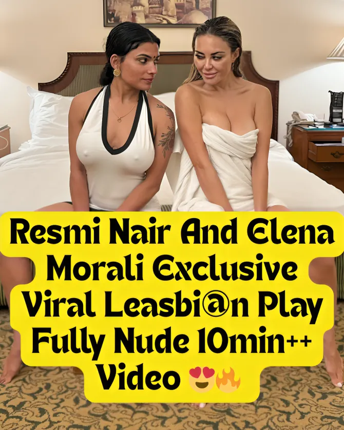 Famous Tamil Sexy Babe Resmi Nair And Italian Girl Elena Morali In Sneaky Lesbian Play And Teasing Each Other While Bathing Fully Nude