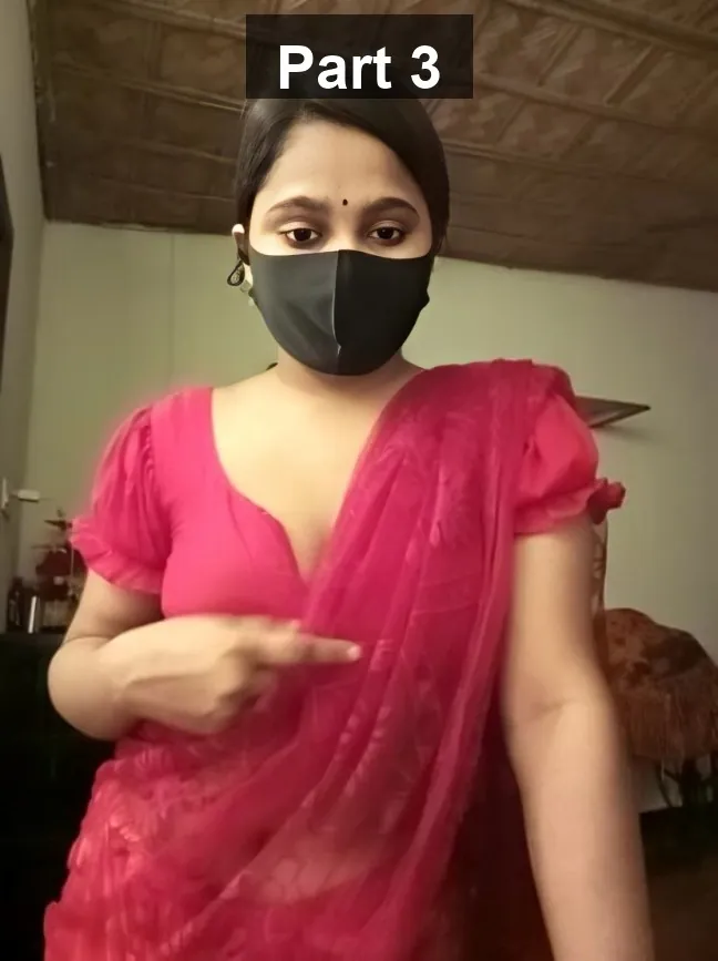 Horny Desi Masked Girl Taking Off Her Saree And Showing Her Big Boobs And Teasing Fully Nude Infront of Camera – Part 3