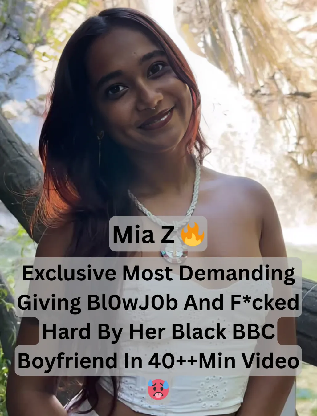 Mia Z Aka Sasha Prasad Exclusive Tease Onlyfans Model Giving Hard Suck to BBC Boyfriend and Getting Pounded