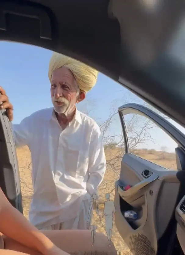 Viral Rajasthani Old Man Most Demanding Video Pressing Boobs On Road And Teasing Full Nude