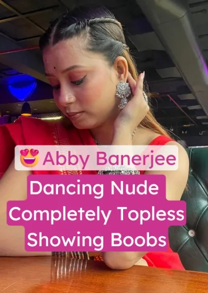 Abby Banerjee Nude Video Dancing Completely Topless Showing her Boobs
