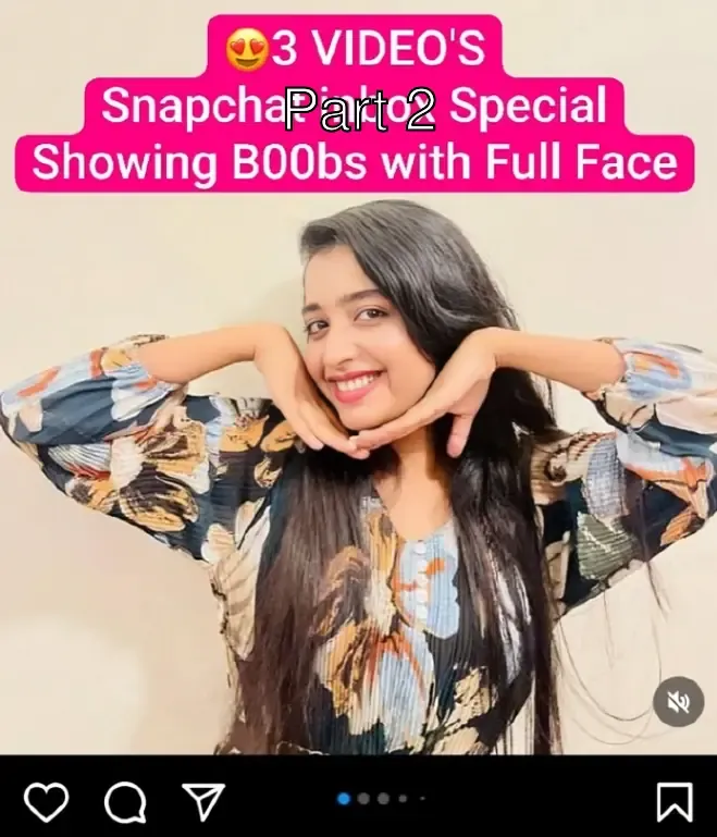 😍Beautiful Influencer Latest Trending Snapchat inbox Special Total 3 VIDEOS Showing Boobs with Full Face💦!! 😍🔥 – Part 2