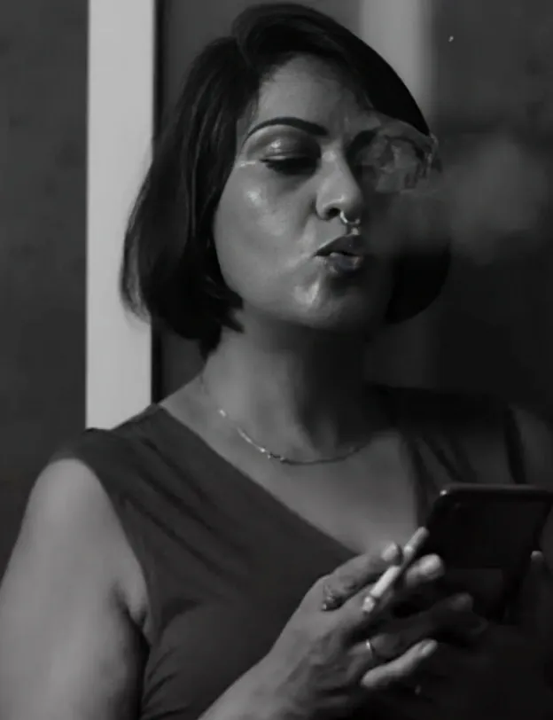 Busty Desi Model Sanchita Sajjan Nude Boobs Show – Pressing Her Big Tits Hard