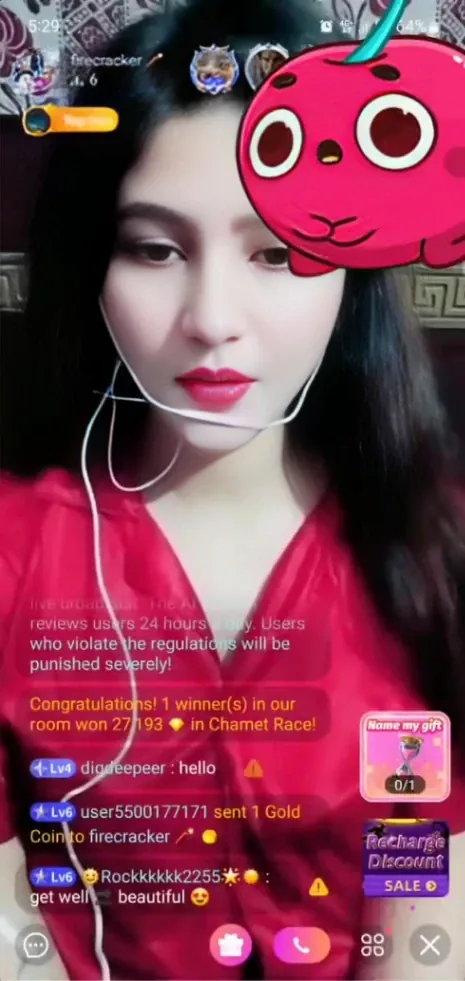 Extremely Horny Girl Strips Completely Topless, Shows Her Boobs, Pussy, and Ass on Chamet