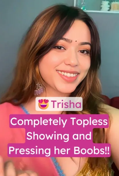 Famous Influencer Trisha Nude Video Completely Topless Plays with her Boobs