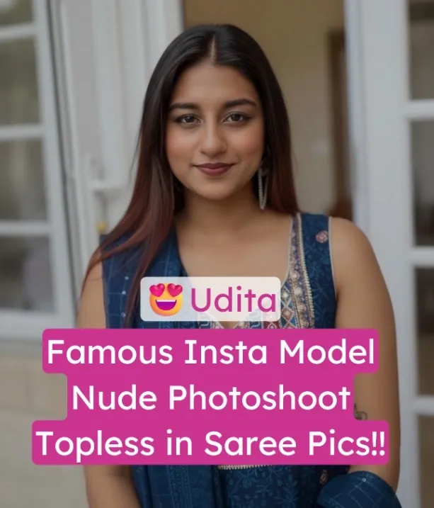 Famous Insta Model Udita Nude Topless Photoshoot in Saree Boobies & Nipples Exposed!