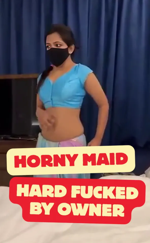 Horny Desi Maid Sucks Owner’s Cock and Gets Hard Fucked While Cleaning Room