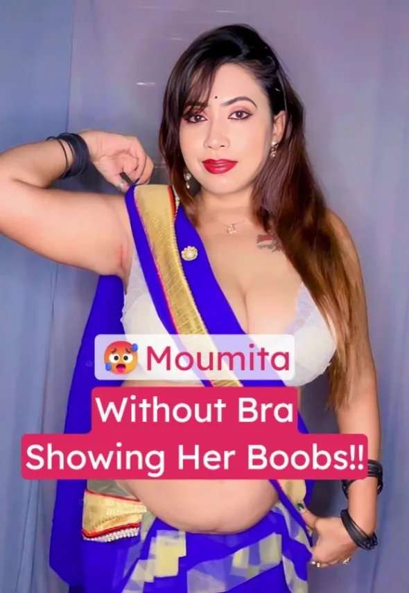 Hot Bong Milf Moumita Shows Off Her Massive Boobs Without Bra
