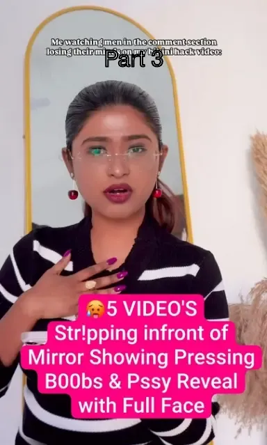 Hot Influencer Strips Naked Presses Boobs & Pussy in Mirror Full Face Revealed – Part 3