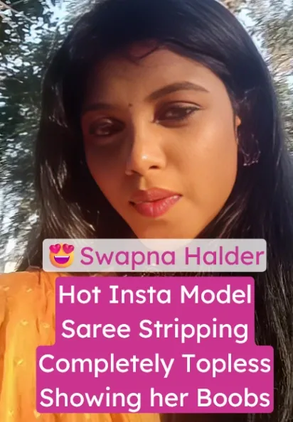 Hot Model Swapna Halder Nude Video Saree Striptease and Boob Play
