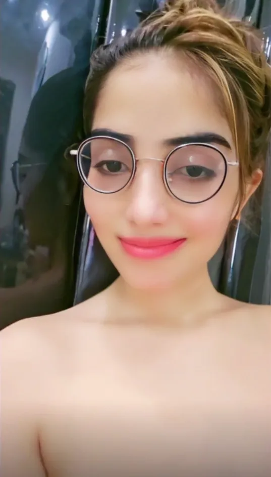 Hot Tango Model Fully Topless Teasing and Licking Her Big Boobs