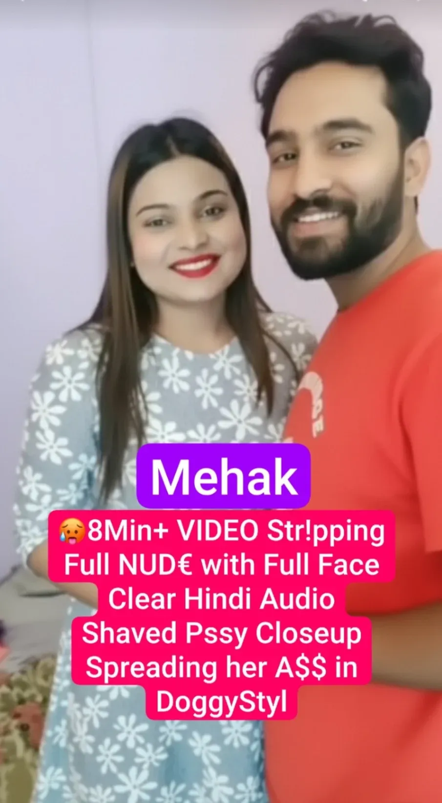 Instagram Model Mehak Nude Tango Live Full Video Stripping Boobs Pressing Shaved Pussy Closeup & Ass