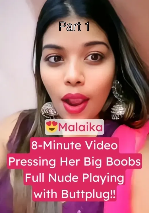 Malaika 8-Minute Video Pressing Her Big Boobs Full Nude Playing with Buttplug on Tango Live – Part 1