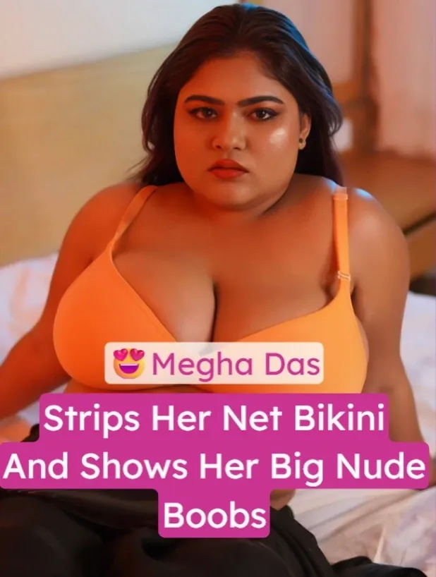 Megha Das Strips Black Net Bikini and Shows her Full Nude Melons