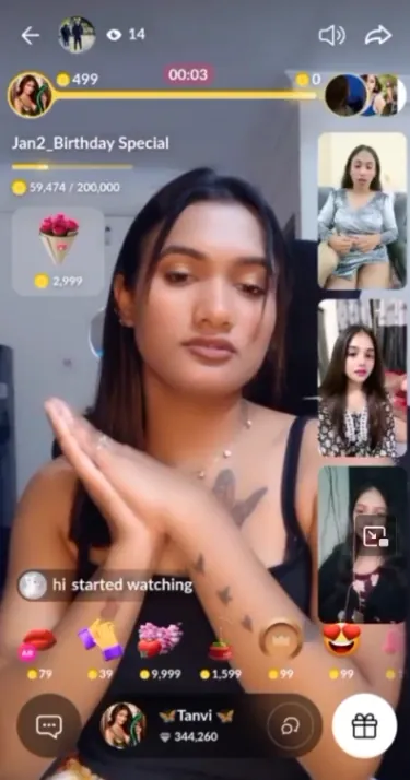 Tanvi Strips Nude & Fingers Her Wet Pussy on Tango Live Cam