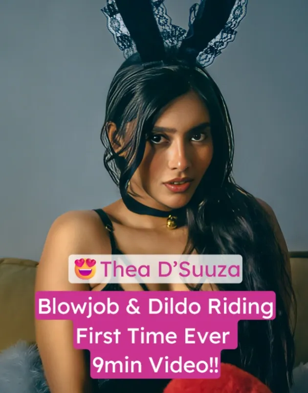 Thea D’Suuza First Time Ever Nude Dildo Blowjob and Riding Full Video