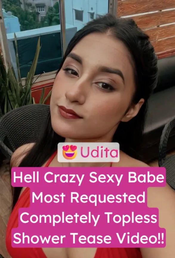 Super Sexy Babe Udita Most Requested Shower Tease Video Teasing Completely Topless Wet Boobs and Pussy on Display!
