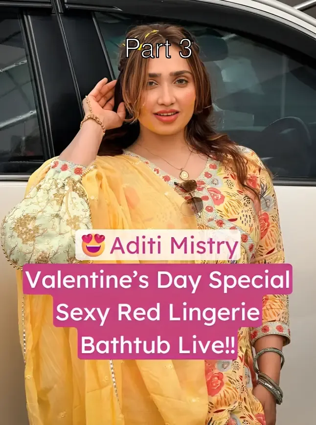 Aditi Mistry Valentine Day Special Big Boobs Press Red Lingerie Bathtub Teasing – Part 3
