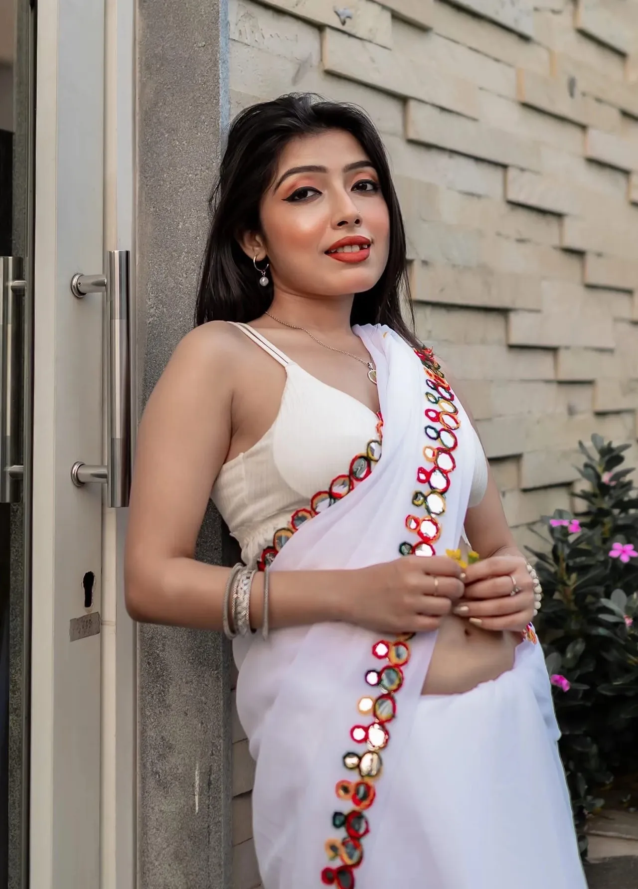 Misti Halder Strips Nude Pressing Boobs and Spreading Ass for Closeup Pussy Show