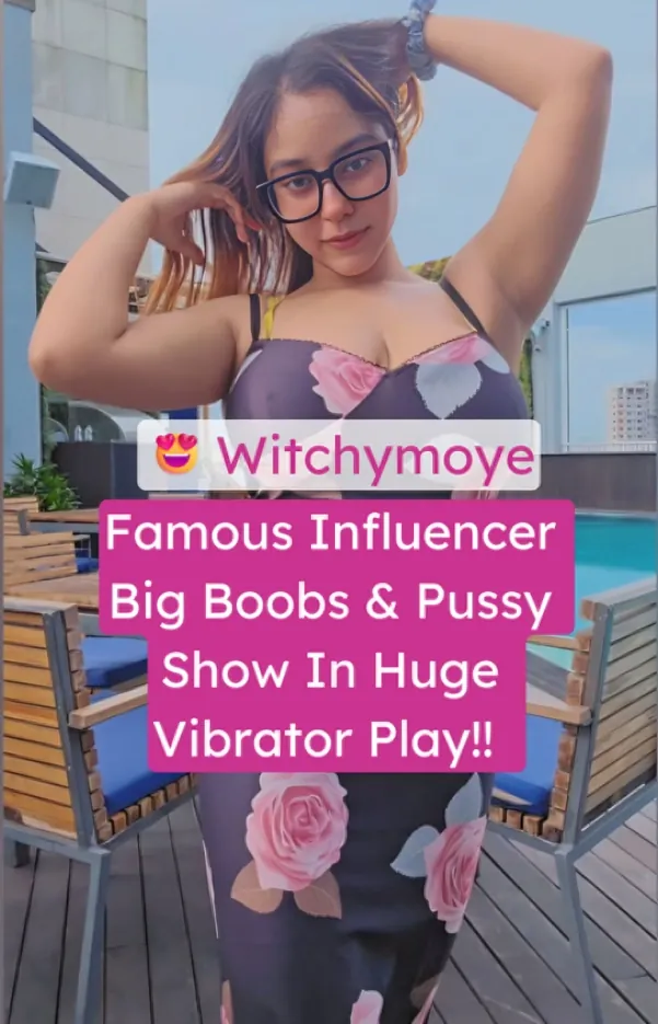 Busty Influencer Witchymoye Exposes Huge Boobs and Legs Spread for Pussy Vibrator Play