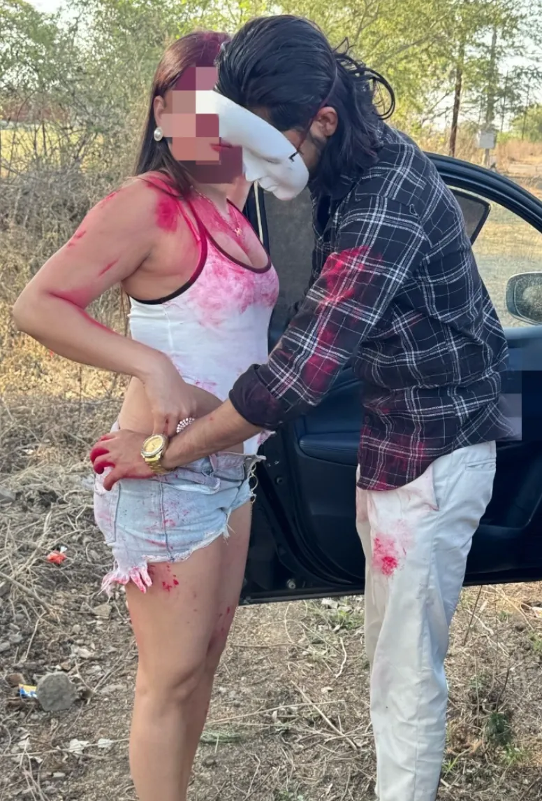 Jaslin plays Holi with a young 18-year-old stranger and gets her wet pussy fucked hard