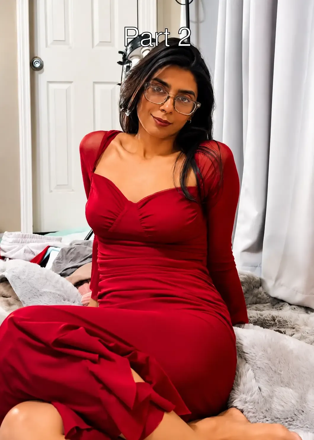 Pakistani Hottie Aqsa Pervaiz Gets Completely Topless and Teases a Hard Dick With Her Big Boobs & Giving a Sloppy Blowjob – Part 2