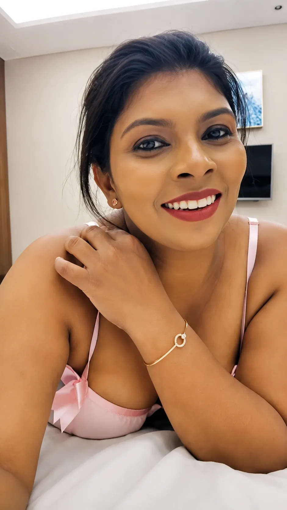 Nandana Krishnan Stripped Big Nude Boobs Pressed And Nipples Pinched With Boyfriend On Cam
