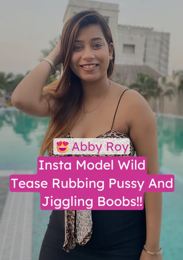 Insta Model Abby Roy Strips Wild Teasing Fully Nude Pussy Rubbing Jiggling Her Boobs