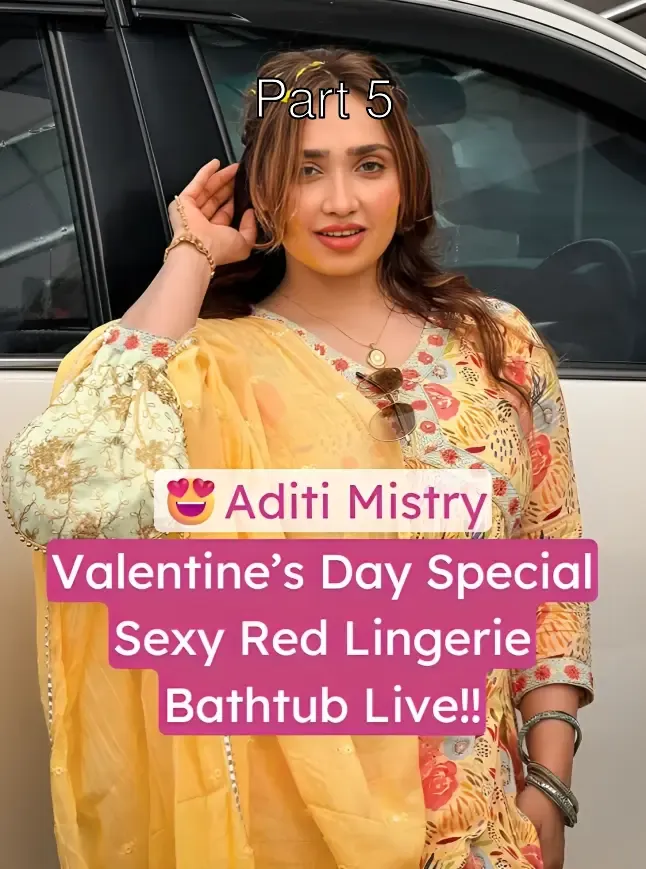 Aditi Mistry Valentine Day Special Big Boobs Press Red Lingerie Bathtub Teasing – Part 5