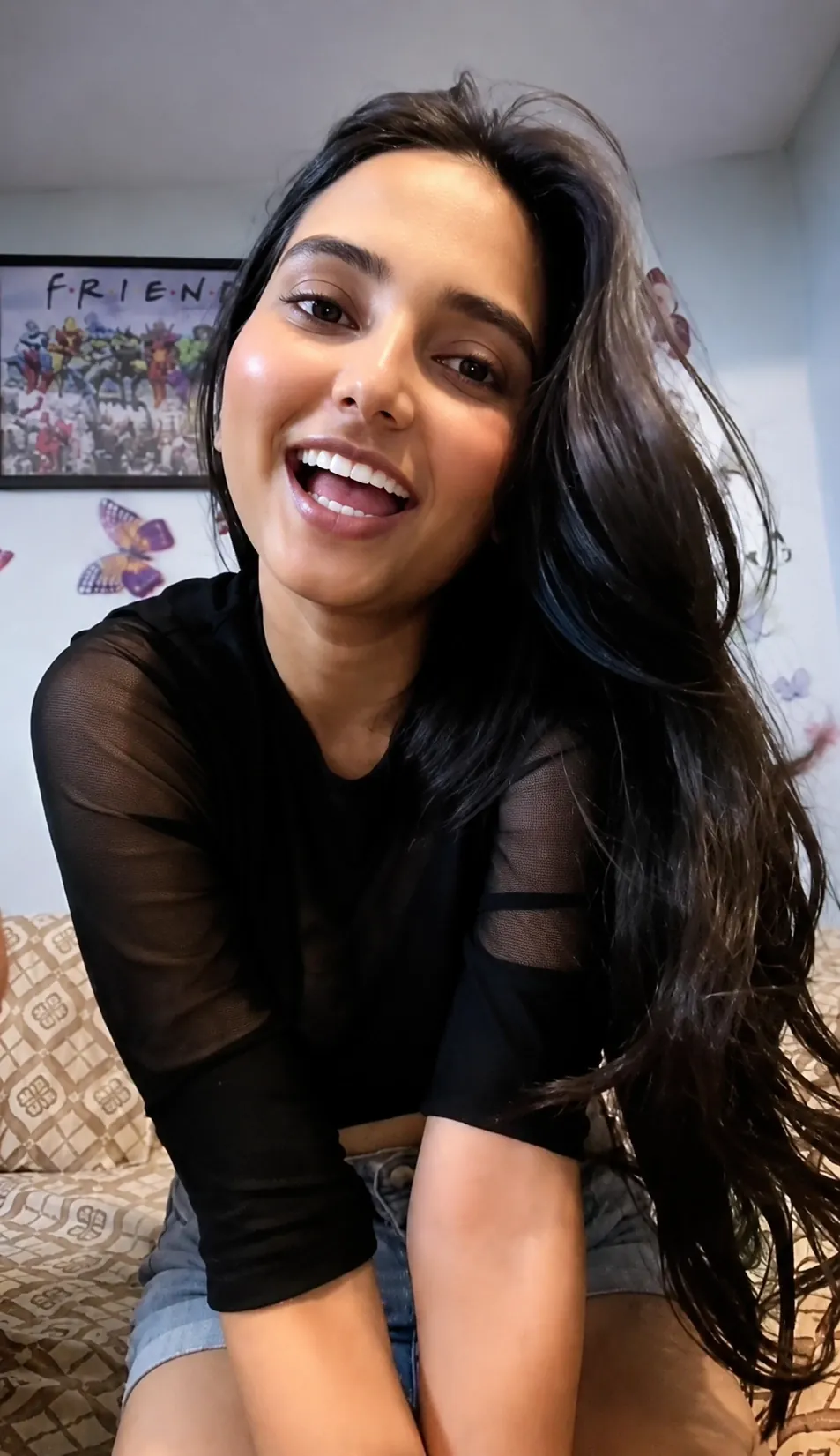 Anshi Tango Girl Gets Fully Nude Sucking Cock and Fucked Hard by Boyfriend on Live Stream