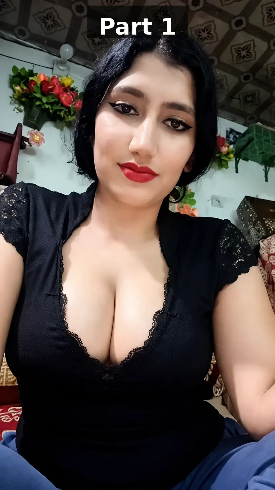 Desi Babe Boobs Pressed and Showing Off Nipple in Close Up View – Part 1