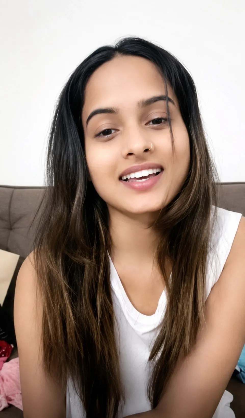 Desi Girl Sucking Her Finger Showing Tight Pussy and Asshole Fingering Fully Nude on Live Show