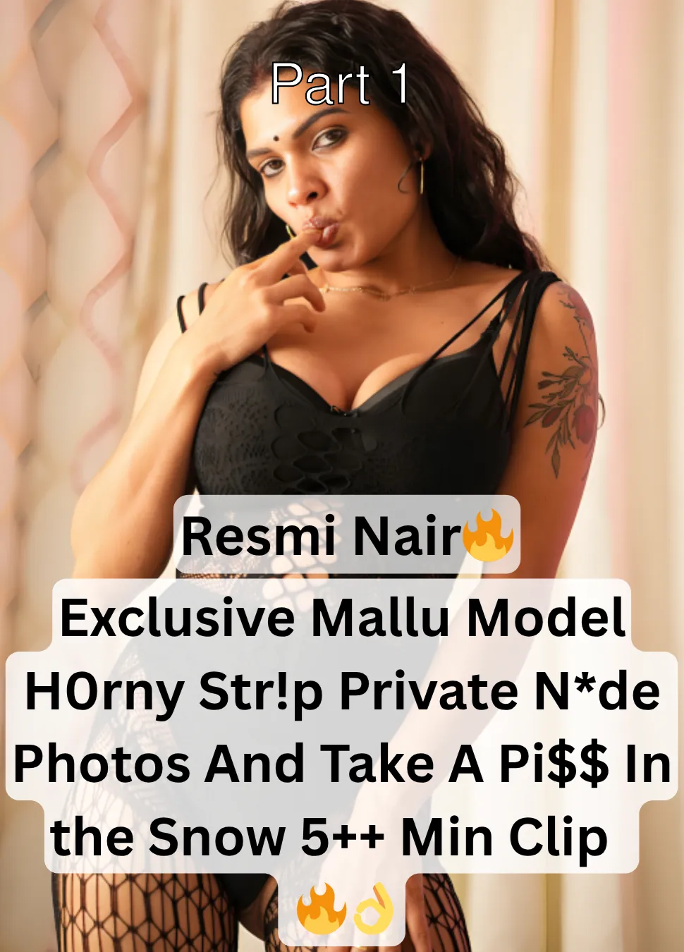 Famous Mallu Model And Influencer Resmi Nair Exclusive Fully Nude Photos And Stripping Take Piss In The Snow With Horny Moves – Part 1