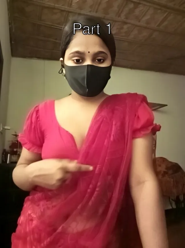 Horny Desi Masked Girl Taking Off Her Saree And Showing Her Big Boobs And Teasing Fully Nude Infront of Camera – Part 1