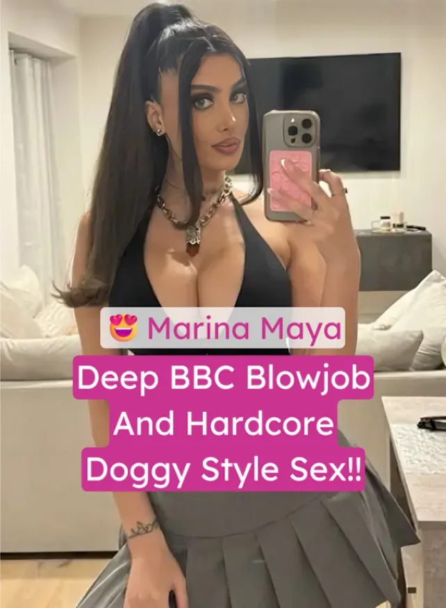Marina Maya Takes Deep Wet BBC Blowjob And Gets Fucked Hard From Behind