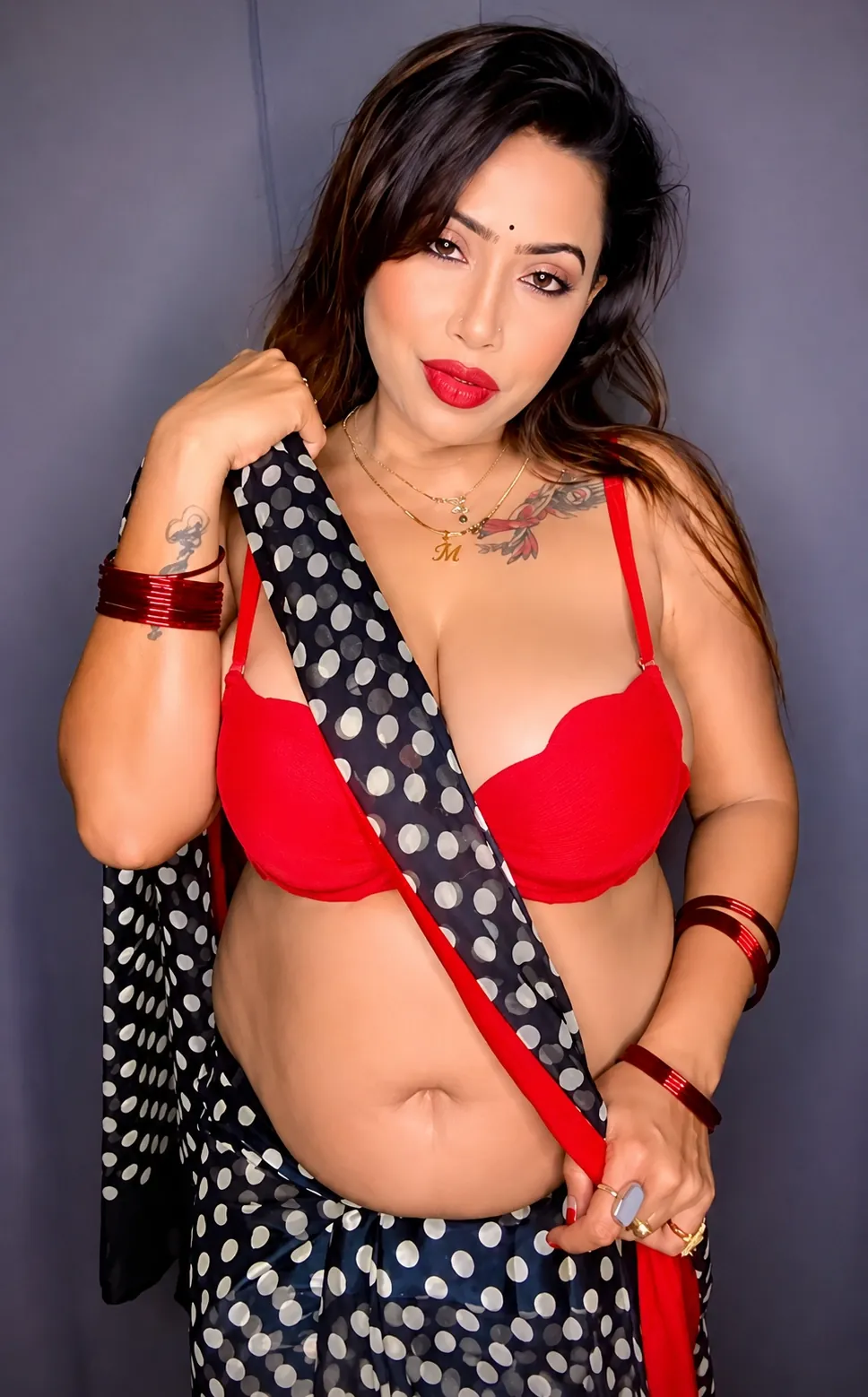 Moumita Saha Strawberry Tease with Big Boobs Exposed Nude