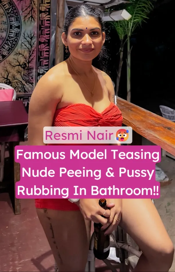Sexy Model Resmi Nair Fully Nude Peeing And Rubbing Her Wet Pussy In Bathroom